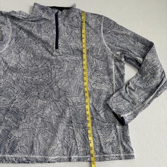 Greyson 1/4 Zip Pullover Mens XL Black White Pattern Performance Golf Stretch - Picture 6 of 7